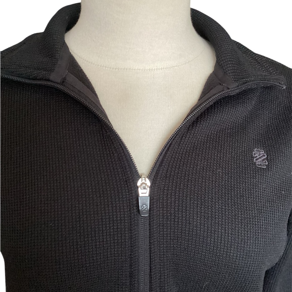 IZOD FLEECE-LINED WAFFLE WEAVE JACKET - Picture 2 of 9